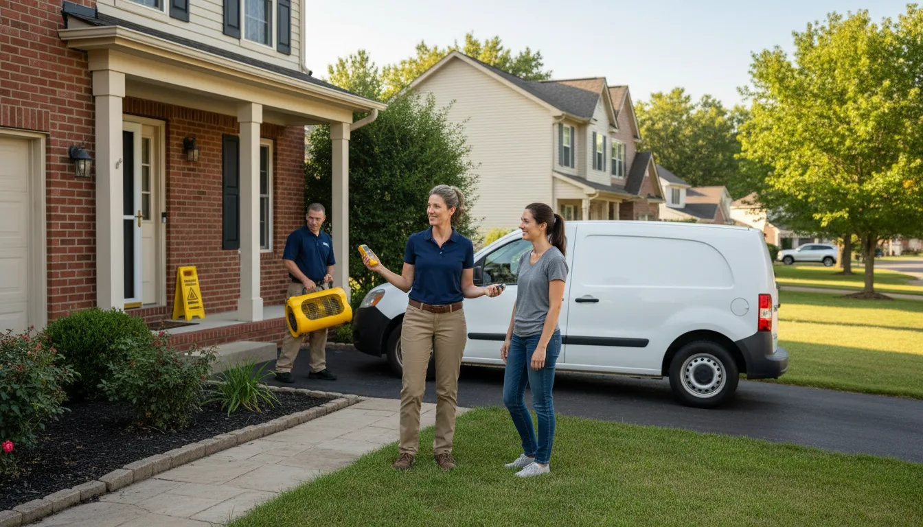 Residential water damage restoration in Woonsocket, SD